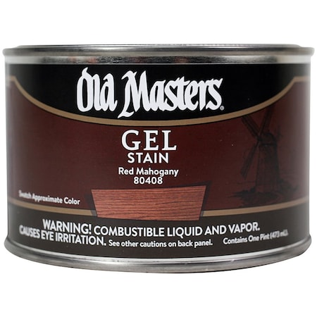 OLD MASTERS 1 Pt Red Mahogany Oil-Based Gel Stain 80408